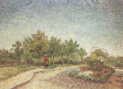 Vincent Van Gogh Lane in Voyer d'Argenson Park at Asnieres (nn04) Sweden oil painting art